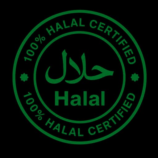100% Halal Certified certification mark