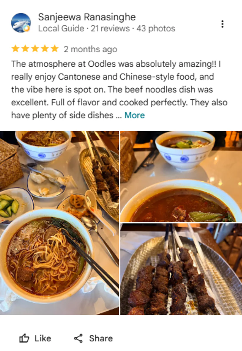 Oodles guest review 2